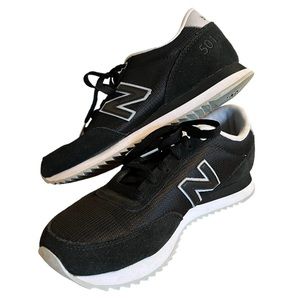 New Balance 501 Heritage Women's Classic Sneakers in Black / White | Size 8.5